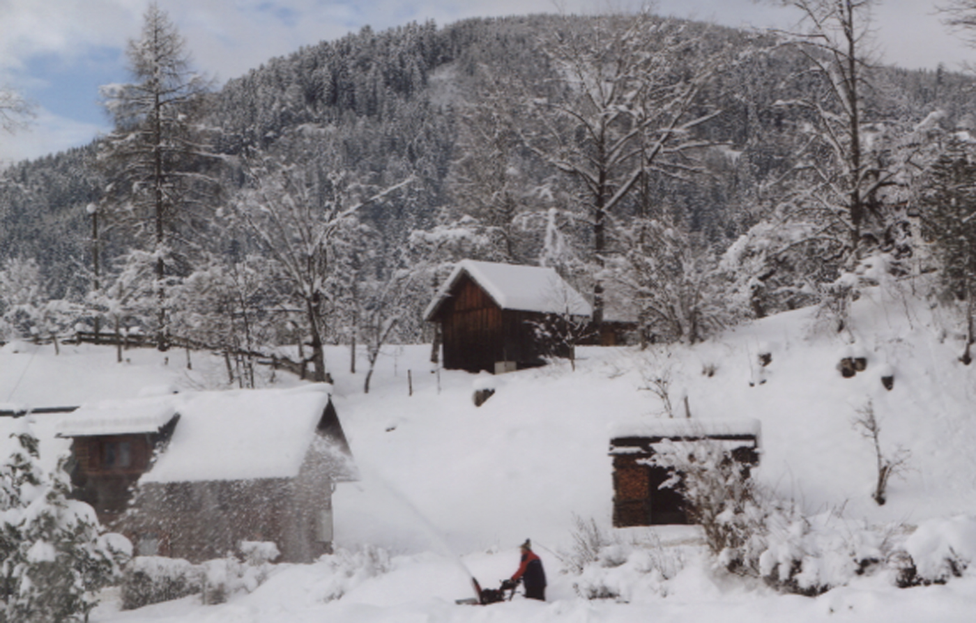  Snow Blowing in Gosau 